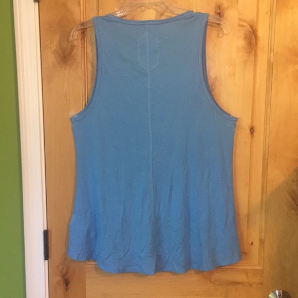 SUPERDRY Orange Sewn Basics Blue Tank Top NWOT S - Picture 2 of 4